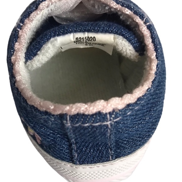 Carter's Chambray Sneaker Crib Shoes - Picture 10 of 14